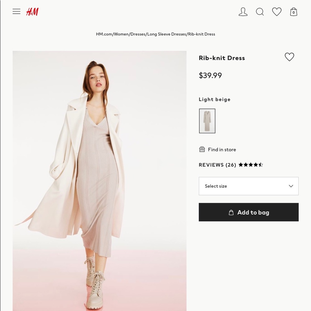 H&M Rib-knit Dress - Picture 5 of 8